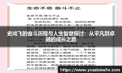 史鸿飞的奋斗历程与人生智慧探讨：从平凡到卓越的成长之路